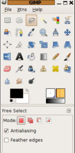 Gimp Free select Lasso tool