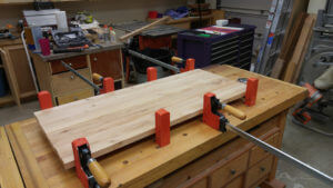 Alder bench top for tool cabinet