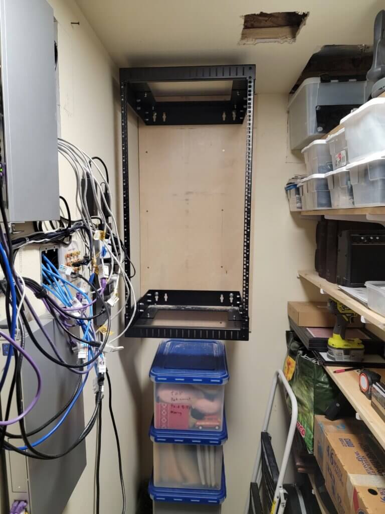 Server rack attached